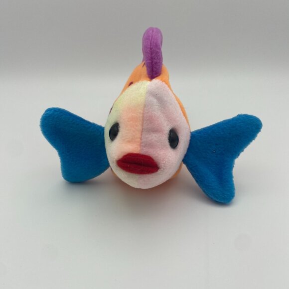 Ty Beanie Baby - Lips the Fish 8 Inch Stuffed Plush - Picture 2 of 14